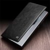 660178316A-6 QIALINO For Samsung Galaxy S24 Ultra Wallet Case Waxy Genuine Leather Flip Phone Cover