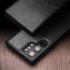 660178316A-9 QIALINO For Samsung Galaxy S24 Ultra Wallet Case Waxy Genuine Leather Flip Phone Cover