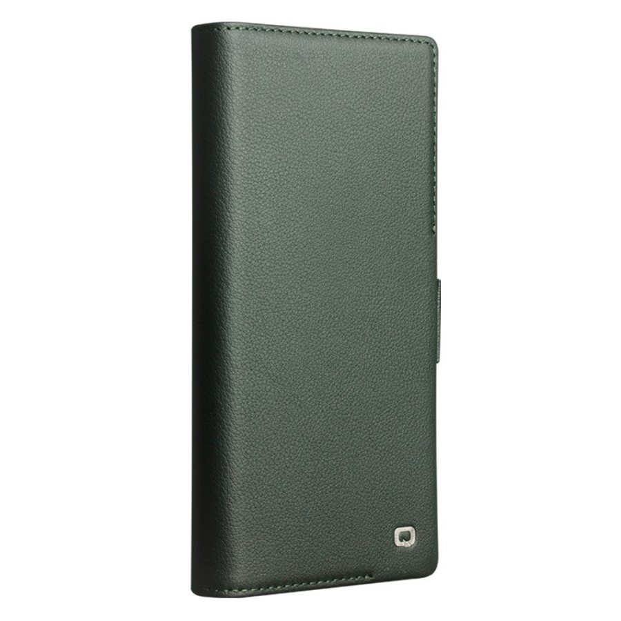 660180431A-5 QIALINO For Samsung Galaxy S24 Ultra Wallet Case Genuine Leather Magnetic Closure Flip Phone Cover