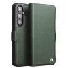 660180432B-1 QIALINO For Samsung Galaxy S24 Wallet Case Genuine Leather Magnetic Closure Flip Phone Cover