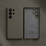 MELKCO For Samsung Galaxy S24 Ultra Case Premium Genuine Leather Full-Wrap Phone Cover