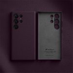 MELKCO For Samsung Galaxy S24 Ultra Case Premium Genuine Leather Full-Wrap Phone Cover