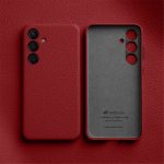 MELKCO For Samsung Galaxy S24 Case Premium Genuine Leather Full-Wrap Phone Cover