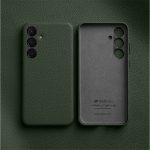 MELKCO For Samsung Galaxy S24 Case Premium Genuine Leather Full-Wrap Phone Cover