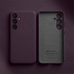 MELKCO For Samsung Galaxy S24 Case Premium Genuine Leather Full-Wrap Phone Cover