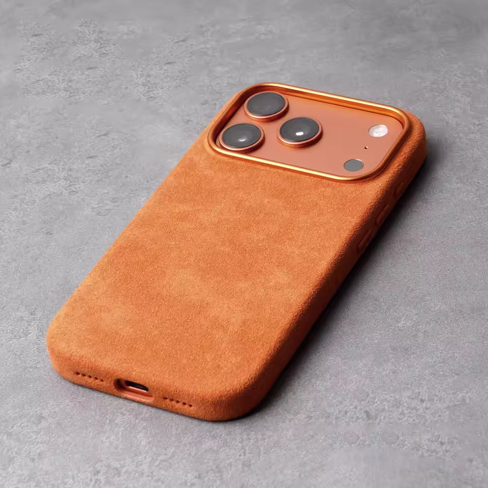 Magnetic Italian Alcantara Case for iPhone 17-14 Series Premium Phone Cover