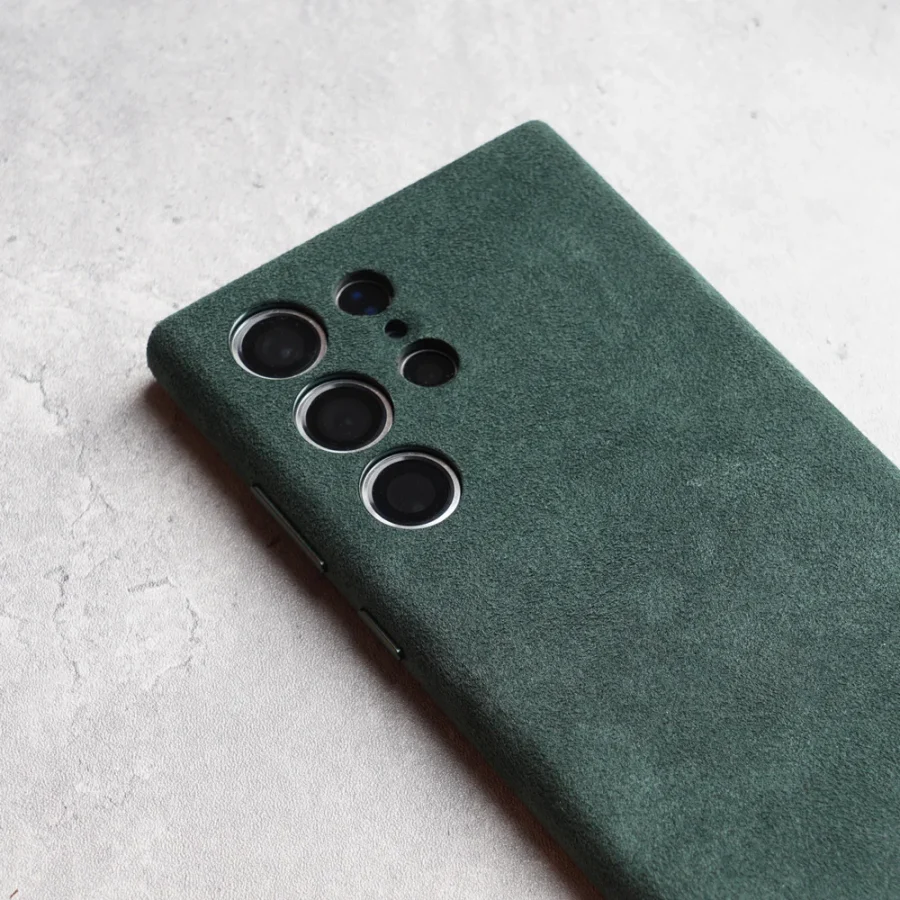 kf-S09ffa03be7624c3a89815adcd35cc699J Magnetic Alcantara Case for Samsung Galaxy S24 Ultra Premium Full-Wrap Phone Cover