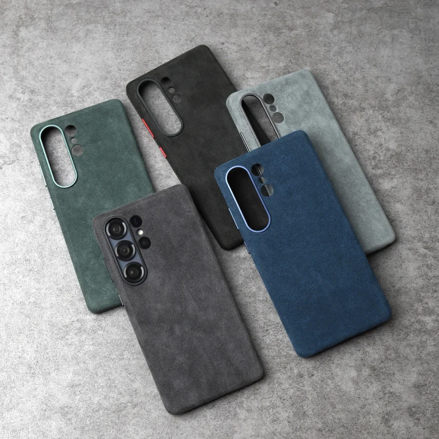 kf-S1c694dc5f4584a37ba688c16a189b426T Magnetic Alcantara Case for Samsung Galaxy S25 Ultra Premium Full-Wrap Phone Cover