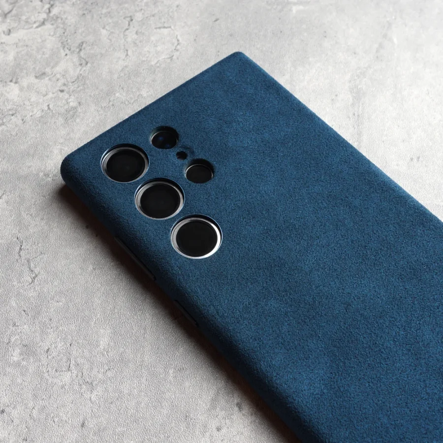 kf-S499120c0c6a34c6bb5e98a98a5c5b6e4v Magnetic Alcantara Case for Samsung Galaxy S24 Ultra Premium Full-Wrap Phone Cover