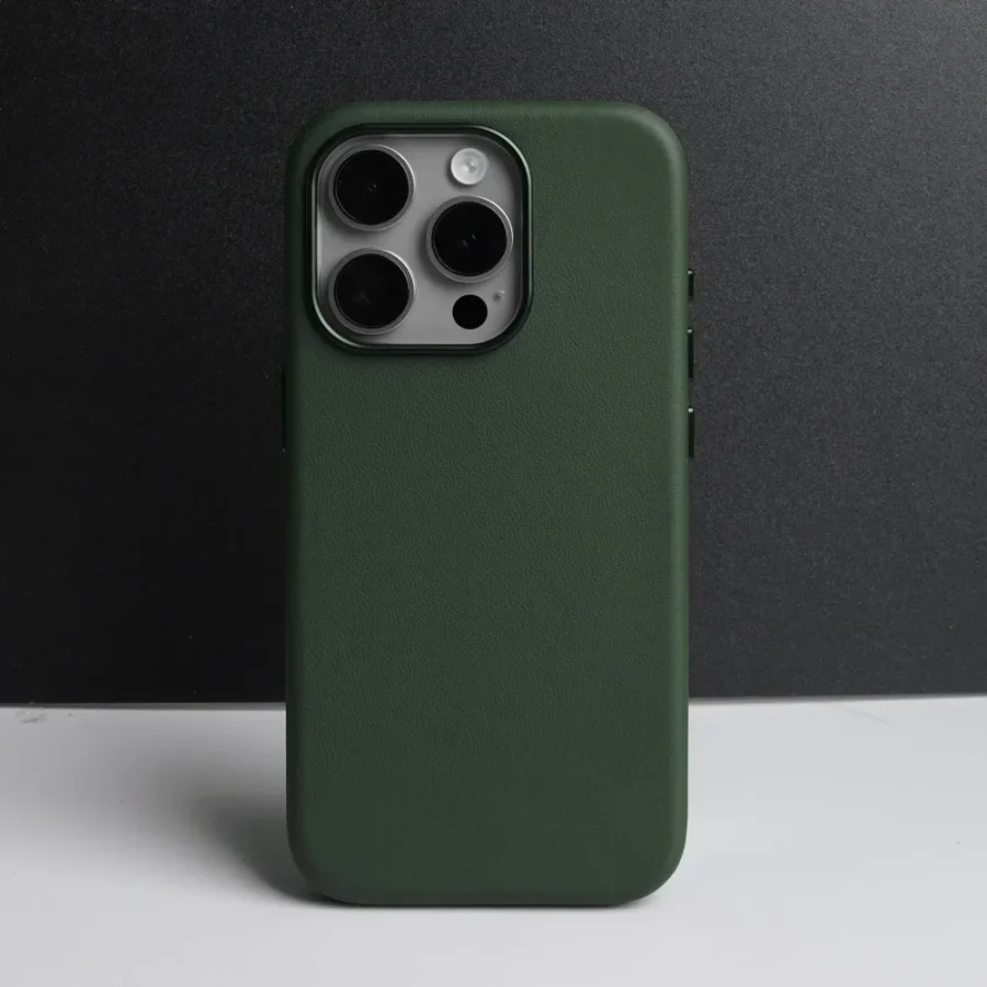 kf-S57bd93c7be494d6db909642078fc808bQ Magnetic Italian Nappa Genuine Leather Case for iPhone 15 14 13 Pro & Pro Max
