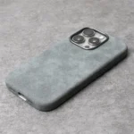 Magnetic Italian Alcantara Case for iPhone 17-14 Series Premium Phone Cover