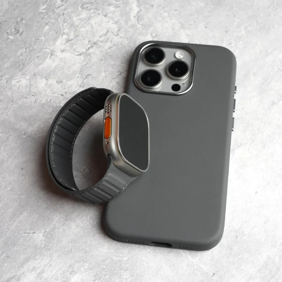 kf-S85261912c1ac49818e4ebb2de36444e9O Magnetic Italian Nappa Genuine Leather Case for iPhone 15 14 13 Pro & Pro Max