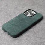 Magnetic Italian Alcantara Case for iPhone 17-14 Series Premium Phone Cover