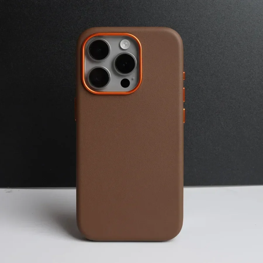 kf-Sb1b8466423e2452fa9bc43f08023b39eV Magnetic Italian Nappa Genuine Leather Case for iPhone 15 14 13 Pro & Pro Max
