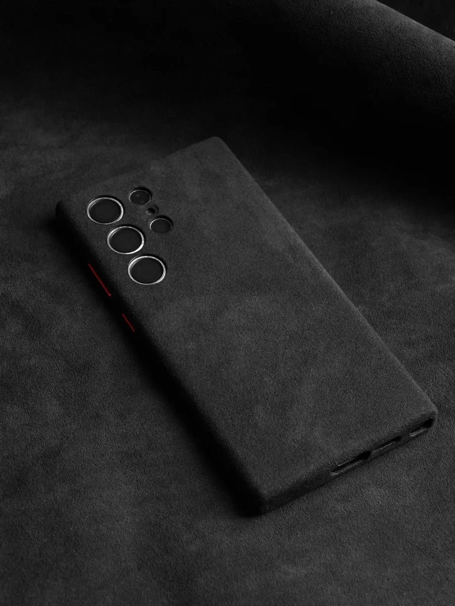 kf-Sb751e09ab04a4b3ca7e8f552319de19fD Magnetic Alcantara Case for Samsung Galaxy S24 Ultra Premium Full-Wrap Phone Cover