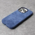 Magnetic Italian Alcantara Case for iPhone 17-14 Series Premium Phone Cover