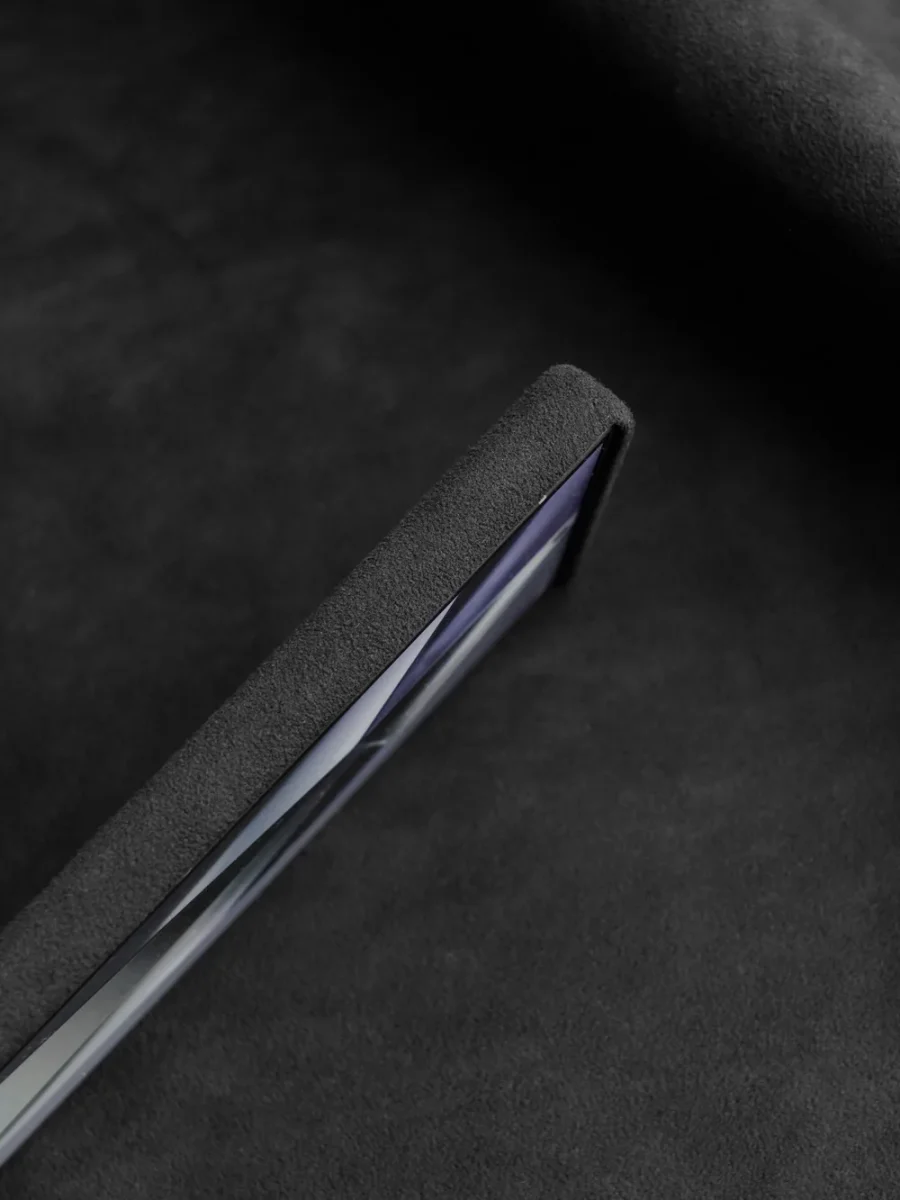 kf-Sde717f24069b48f5be23e15d9dec7917B Magnetic Alcantara Case for Samsung Galaxy S24 Ultra Premium Full-Wrap Phone Cover