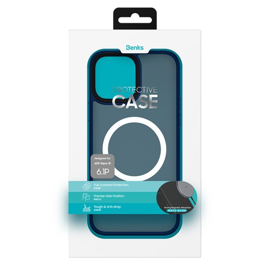 101129693A-7 BENKS Skin-touch Feeling Compatible with MagSafe Magnetic Charging PC + TPU Phone Case Shell for iPhone 13 Pro 6.1 inch by The Case Factory