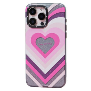 YOUNGKIT Dazzling Series For iPhone 15 Pro Max Magnetic Case Cute Pattern Hard PC Back Protective Cover Heart iPhone 15 Pro Max by The Case Factory
