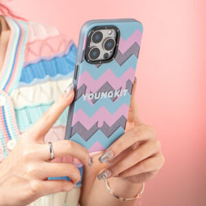 YOUNGKIT Dazzling Series For iPhone 15 Pro Case Hard PC Pattern Phone Cover Compatible with MagSafe by The Case Factory