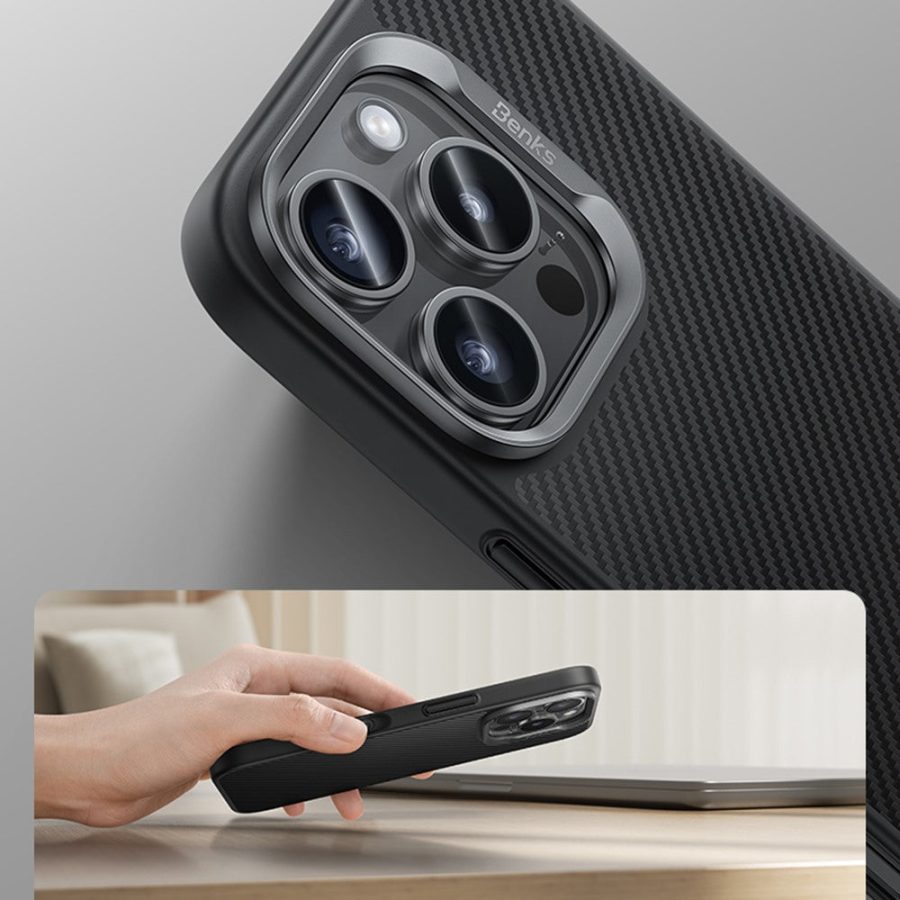 BENKS For iPhone 16 Pro Max Magnetic Case Kevlar Aramid Fiber+TPU Cover Compatible with MagSafe by The Case Factory
