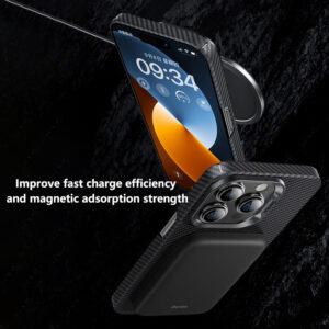 BENKS For iPhone 16 Pro Magnetic Case 600D Kevlar Aramid Fiber Phone Cover by The Case Factory