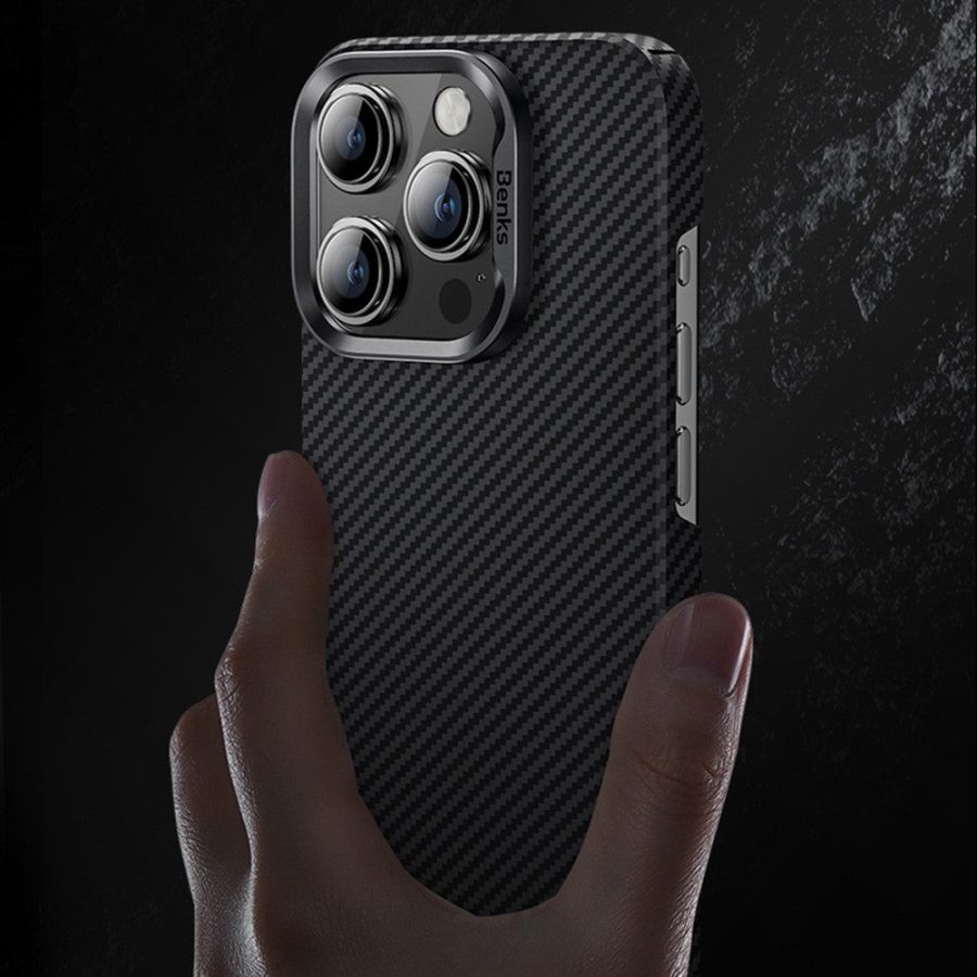 6601120879A-5 BENKS For iPhone 16 Pro Magnetic Case 600D Kevlar Aramid Fiber Phone Cover by The Case Factory