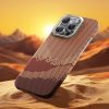 BENKS For iPhone 16 Pro Max Case Compatible with MagSafe Carbon Fiber Texture Aramid Fiber + PC Phone Cover, Gold by The Case Factory