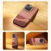 BENKS For iPhone 16 Pro Max Case Compatible with MagSafe Carbon Fiber Texture Aramid Fiber + PC Phone Cover, Gold by The Case Factory