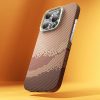 BENKS For iPhone 16 Pro Case Compatible with MagSafe Carbon Fiber Texture Aramid Fiber + PC Phone Cover, Gold by The Case Factory