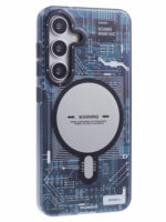 YOUNGKIT For Samsung Galaxy S25 Magnetic Case IMD Circuit Board PC TPU Phone Cover Matte Finish Grey Galaxy S25 by The Case Factory