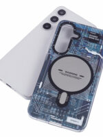 YOUNGKIT For Samsung Galaxy S25 Magnetic Case IMD Circuit Board PC TPU Phone Cover Matte Finish by The Case Factory