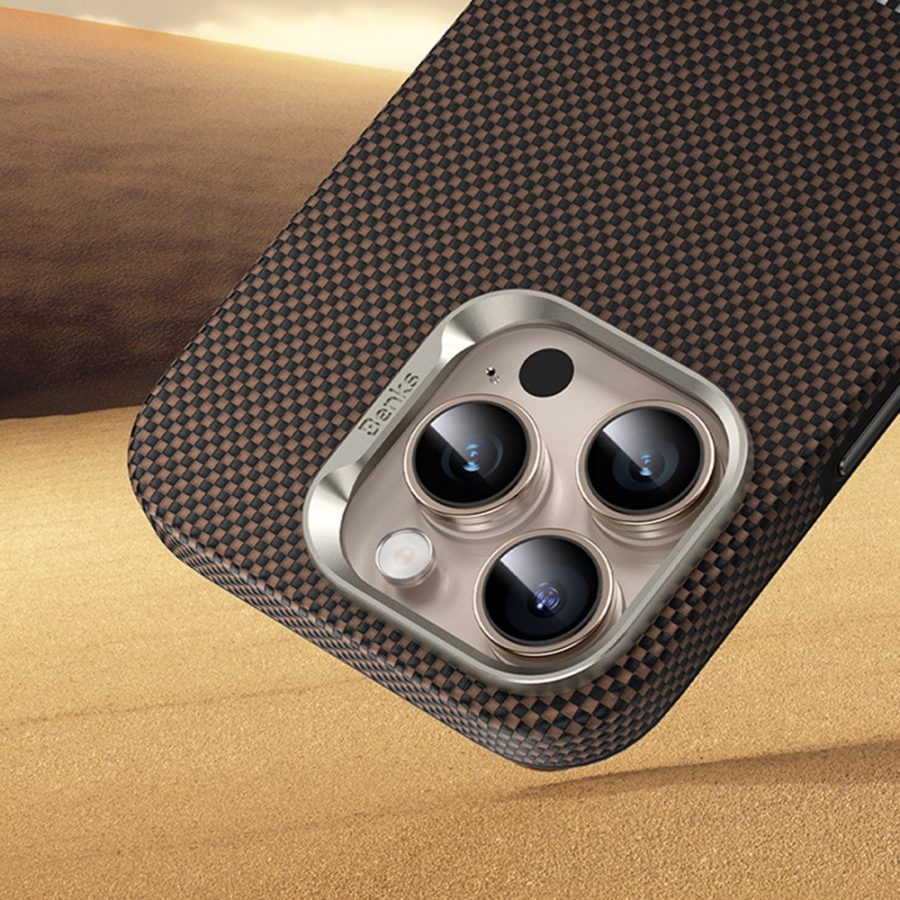 BENKS For iPhone 16 Pro Case Compatible with Magsafe Kevlar Aramid Fiber Magnetic Phone Cover by The Case Factory