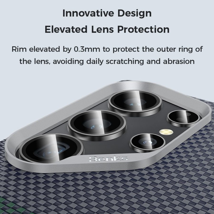 6601143157A-5 BENKS For Samsung Galaxy S25 Ultra Magnetic Case Kevlar Aramid Fiber Phone Cover by The Case Factory