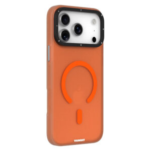 YOUNGKIT For iPhone 17 Pro Max Matte Case Compatible with MagSafe PET TPU Phone Cover Orange iPhone 17 Pro Max by The Case Factory