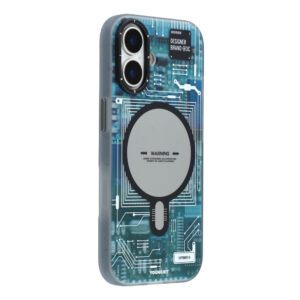 YOUNGKIT Technology Series for iPhone 17 Magnetic Case Hard PC IMD Phone Cover Ghost Grey iPhone 17 by The Case Factory