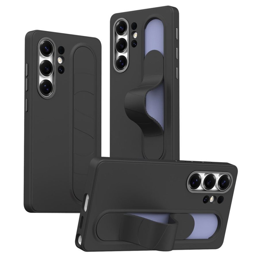 6601180104E-1 For Samsung Galaxy S25 Ultra Case Customizable Smart Key Control Wristband Kickstand PC + Silicone Phone Cover Black Galaxy S25 Ultra by The Case Factory
