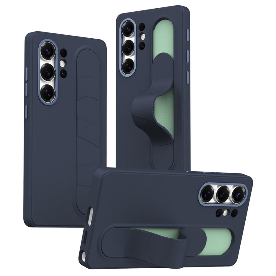 6601180373A-1 For Samsung Galaxy S24 Ultra Case Customizable Smart Key Control Wristband Kickstand PC + Silicone Phone Cover Sapphire Galaxy S24 Ultra by The Case Factory