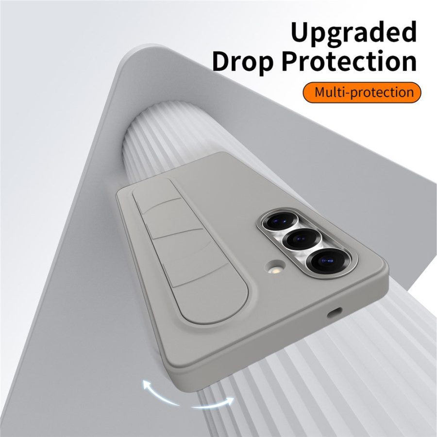 6601180374D-7 For Samsung Galaxy S24 / S25 Case Customizable Smart Key Control Wristband Kickstand PC + Silicone Phone Cover by The Case Factory