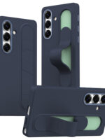 For Samsung Galaxy S25+ Case Customizable Smart Key Control Wristband Kickstand PC + Silicone Phone Cover Sapphire Galaxy S25+ by The Case Factory