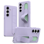 For Samsung Galaxy S25+ Case Customizable Smart Key Control Wristband Kickstand PC + Silicone Phone Cover Purple Galaxy S25+ by The Case Factory
