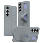 For Samsung Galaxy S25+ Case Customizable Smart Key Control Wristband Kickstand PC + Silicone Phone Cover Dark Grey Galaxy S25+ by The Case Factory