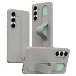 For Samsung Galaxy S25+ Case Customizable Smart Key Control Wristband Kickstand PC + Silicone Phone Cover Titanium Grey Galaxy S25+ by The Case Factory