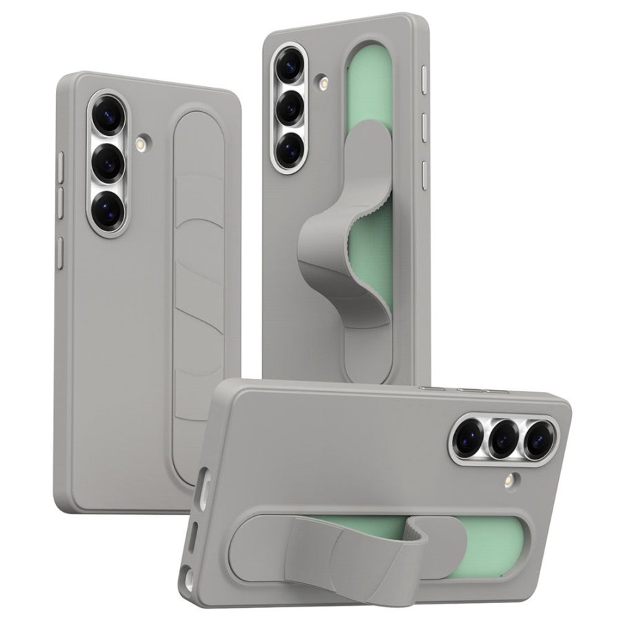 6601180375D-1_0fa9ed98-c917-4df1-b2aa-6549d0df1086 For Samsung Galaxy S25+ Case Customizable Smart Key Control Wristband Kickstand PC + Silicone Phone Cover Titanium Grey Galaxy S25+ by The Case Factory