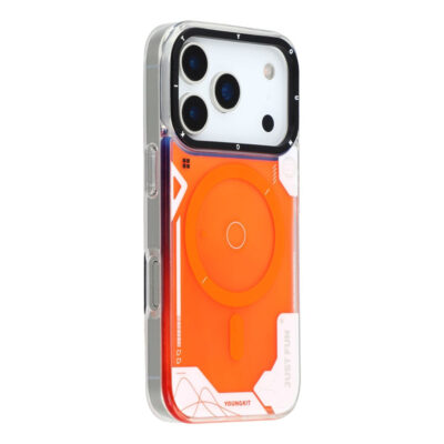 YOUNGKIT For iPhone 17 Pro Max Case Compatible with MagSafe Anti Drop TPU PC Phone Back Cover Orange iPhone 17 Pro Max by The Case Factory