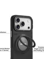 YOUNGKIT For iPhone 17 Pro Case Rotating Kickstand Shockproof TPU + PU Leather Phone Back Cover by The Case Factory