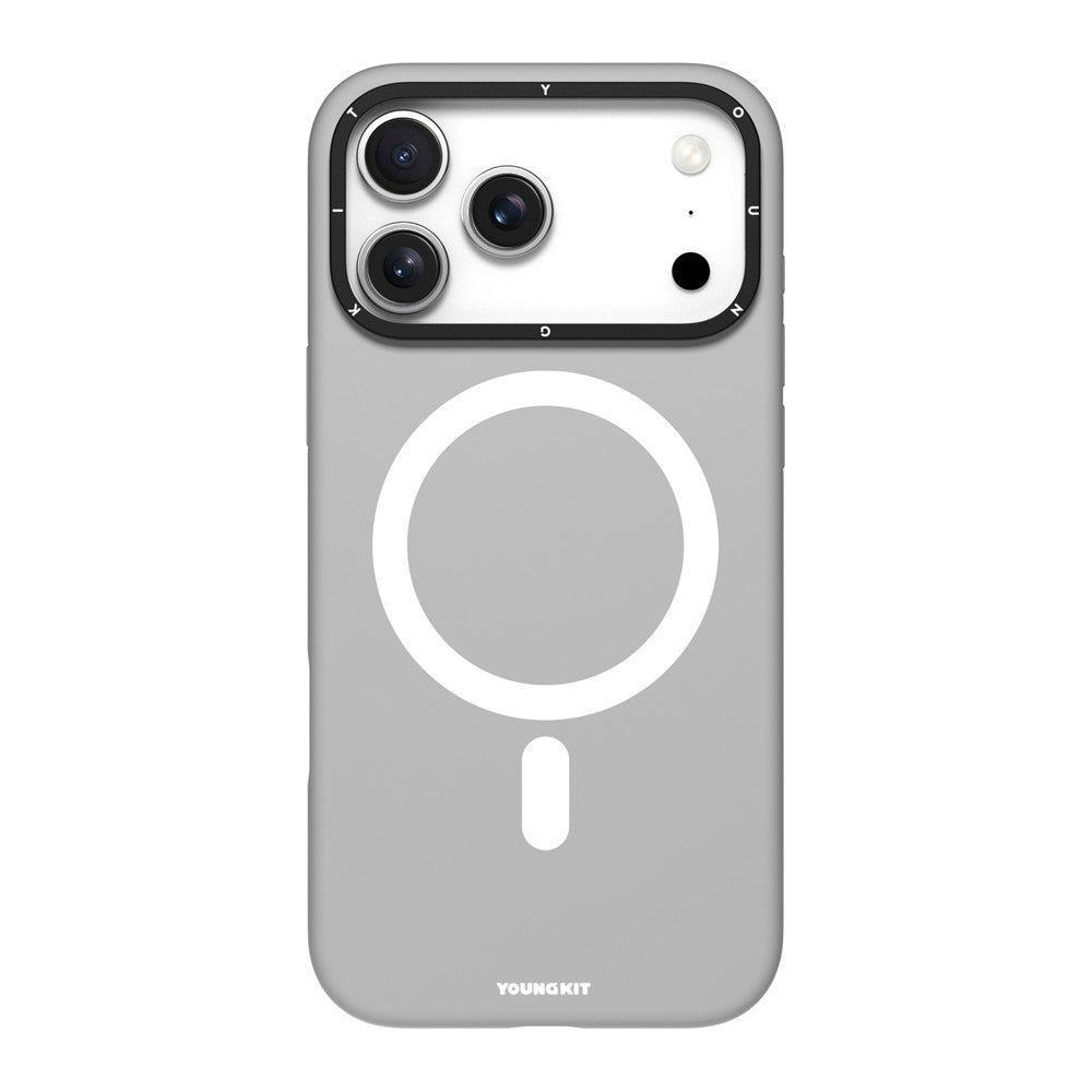 YOUNGKIT For iPhone 17 Pro Max Case Compatible with MagSafe Lens Kickstand Silicone Phone Cover by The Case Factory