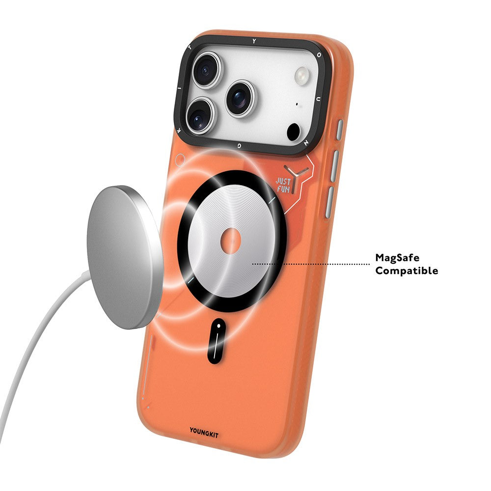 YOUNGKIT For iPhone 17 Pro Max Case Compatible with MagSafe Unique Disc Design TPU + PC Phone Back Cover by The Case Factory