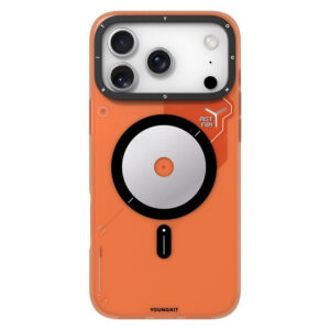 YOUNGKIT For iPhone 17 Pro Magnetic Case Unique Disc Design TPU + PC Phone Back Cover by The Case Factory
