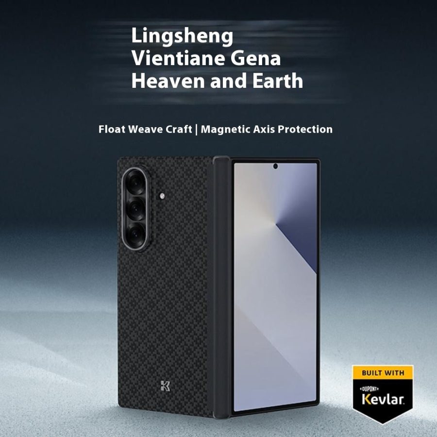6601182053A-3 BENKS C1 For Samsung Galaxy Z Fold7 5G Case Kevlar Aramid Fiber Phone Cover Magnetic Case by The Case Factory